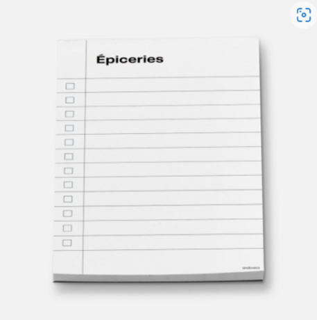 Épiceries Magnetic Notepad - andoveco