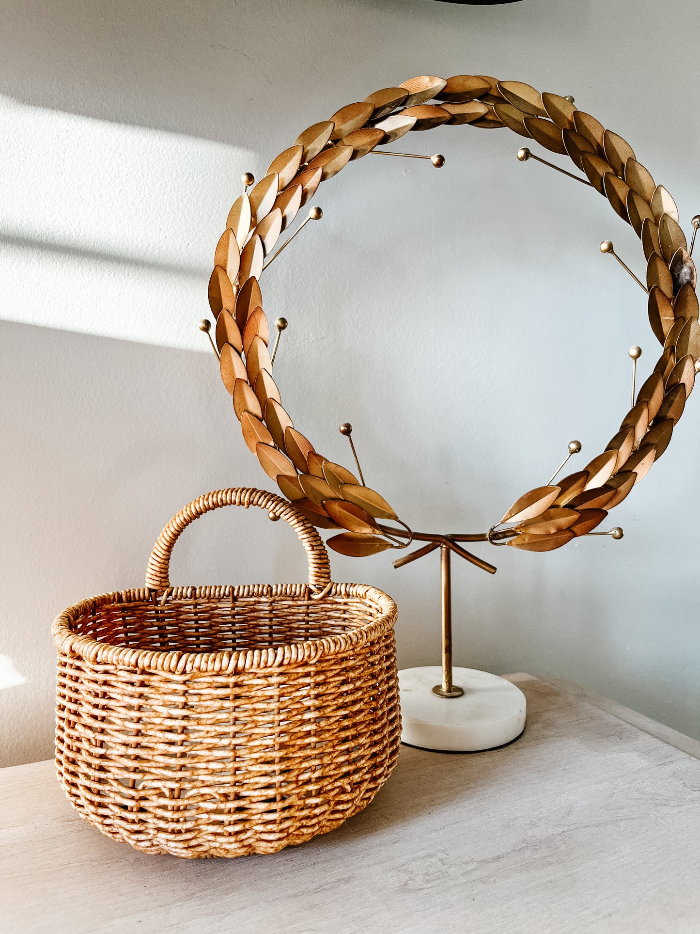 Wall Wicker Basket