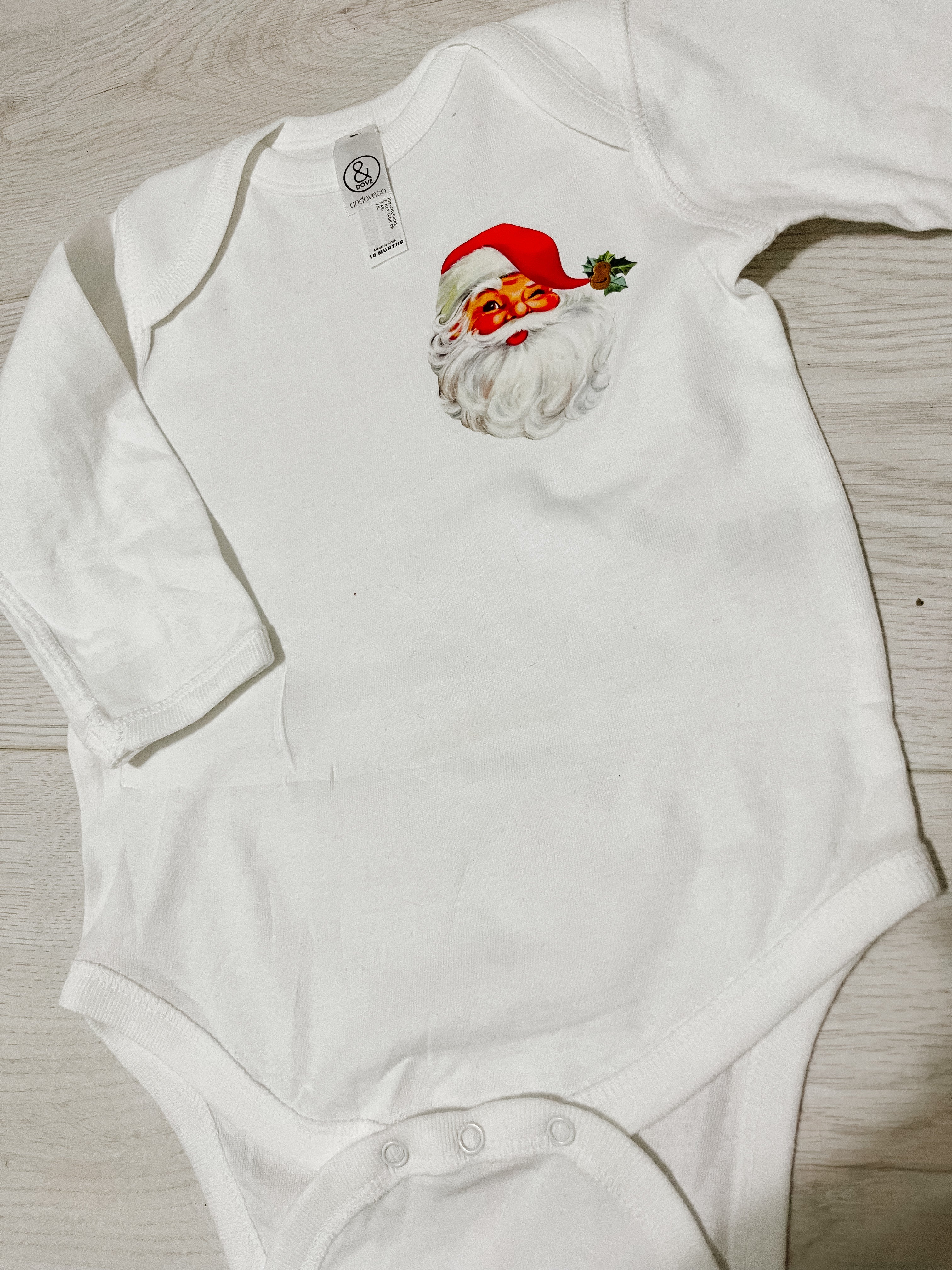 Vintage Santa Christmas Crewneck Sweaters and Onesies