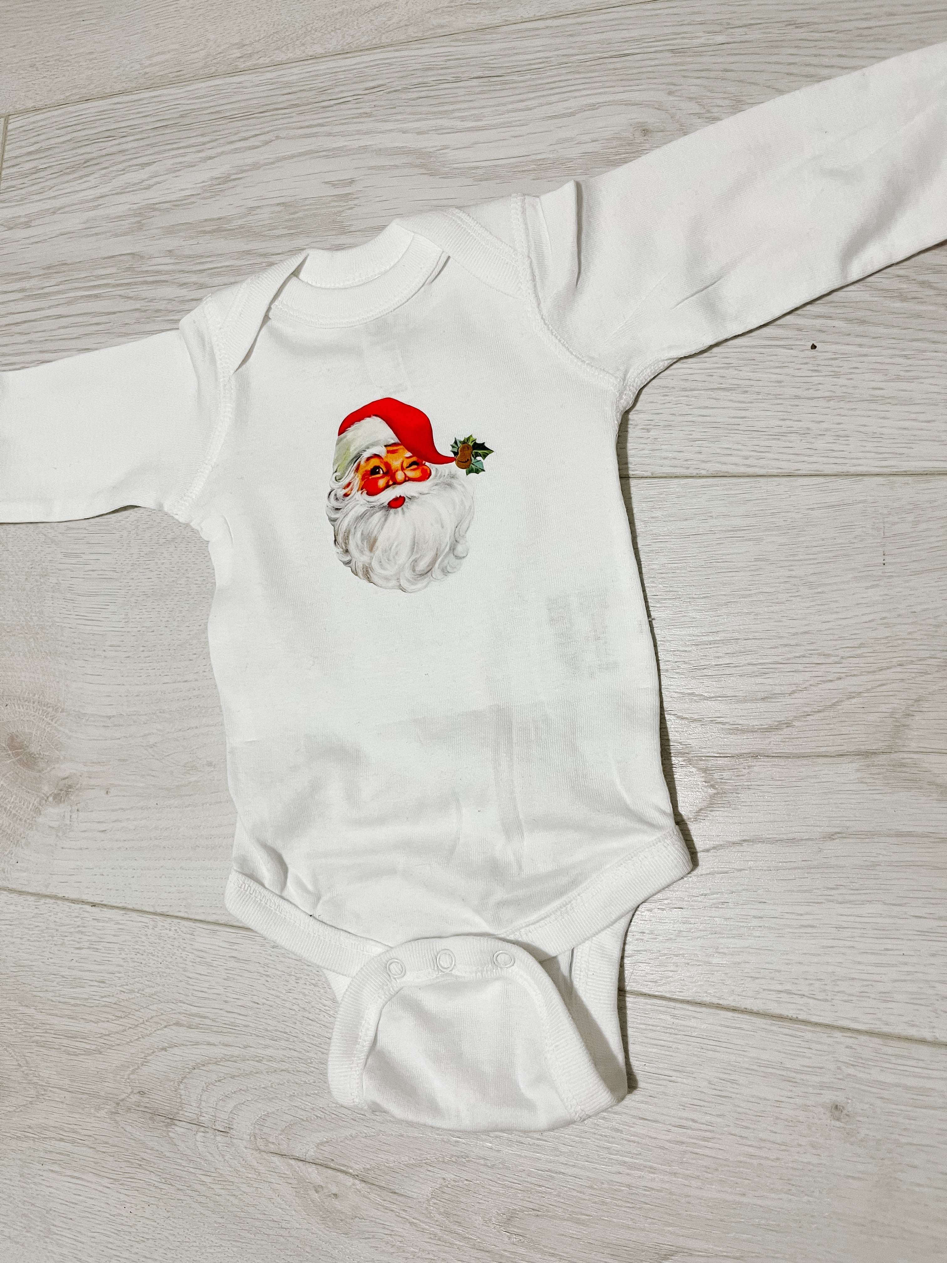 Vintage Santa Christmas Crewneck Sweaters and Onesies