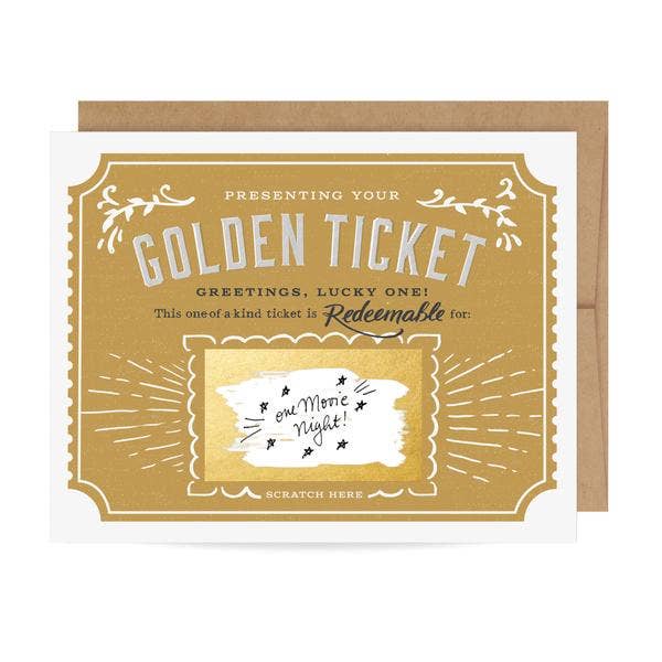 Golden Ticket Scratch-off Card - andoveco