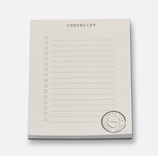 Checklist Magnetic Notepad - andoveco