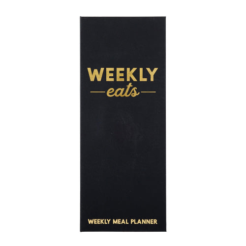 weekly eats black bill fold style book for planning weekly meals