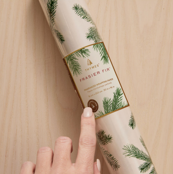 Thymes Frasier Fir Scented Wrapping Paper - andoveco